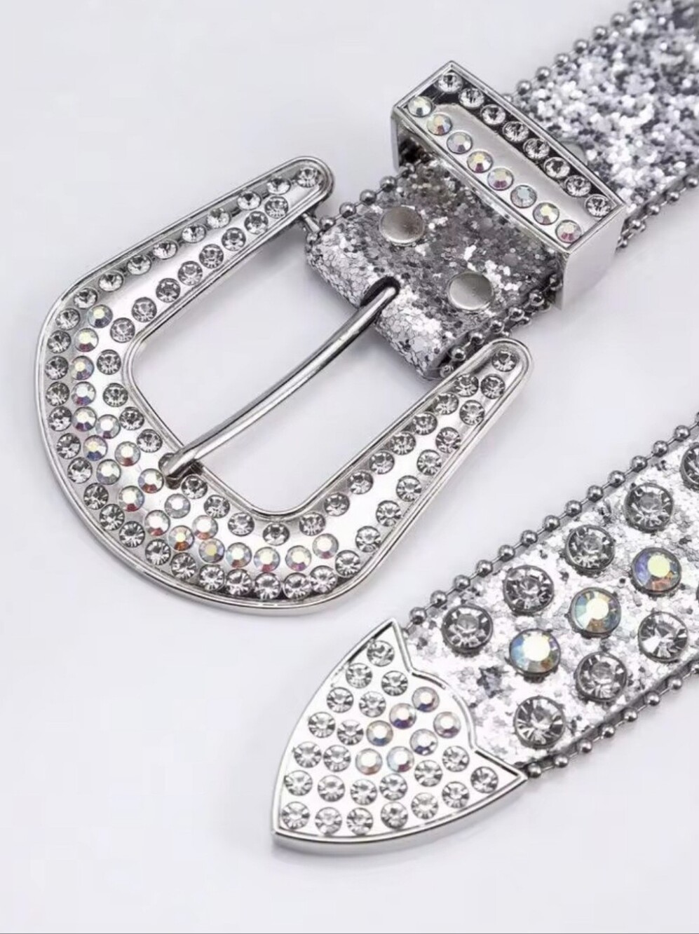 Rhinestone Beaded Belt